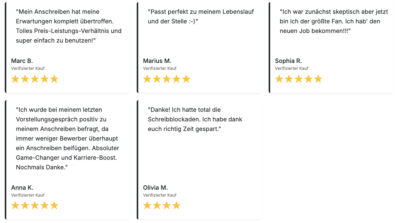 Bewertungen zu 12Bewerbung.de