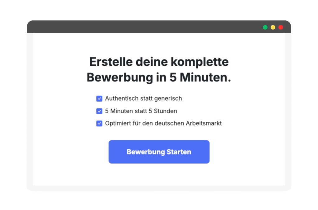 Erstellung eines KI Bewerbungsschreibens mit 12bewerbung.de