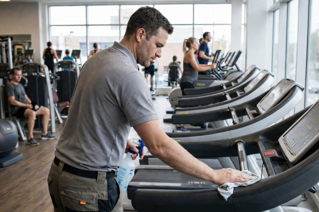 Bewerbung als Reinigungskraft im Fitnessstudio