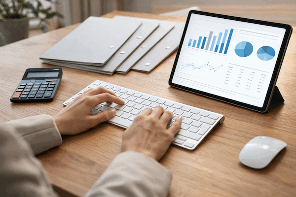 Bild von Zahlen, Daten und Fakten, die als Steuerfachangestellte besonders wichtig im Anschreiben sind