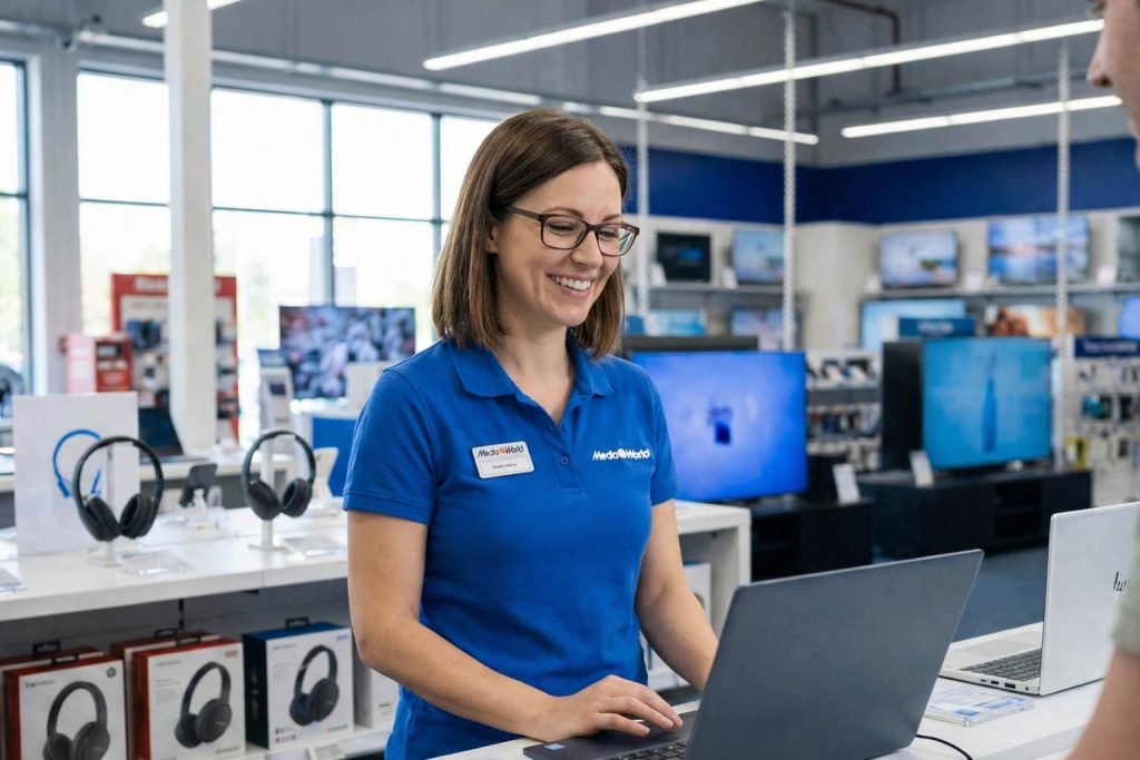 Bewerbung für Verkäuferin in einem Elektronik Fachhandel