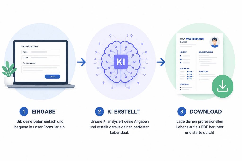 So funktioniert 12Bewerbung — Lebenslauf als Schüler in drei Schritten erstellen